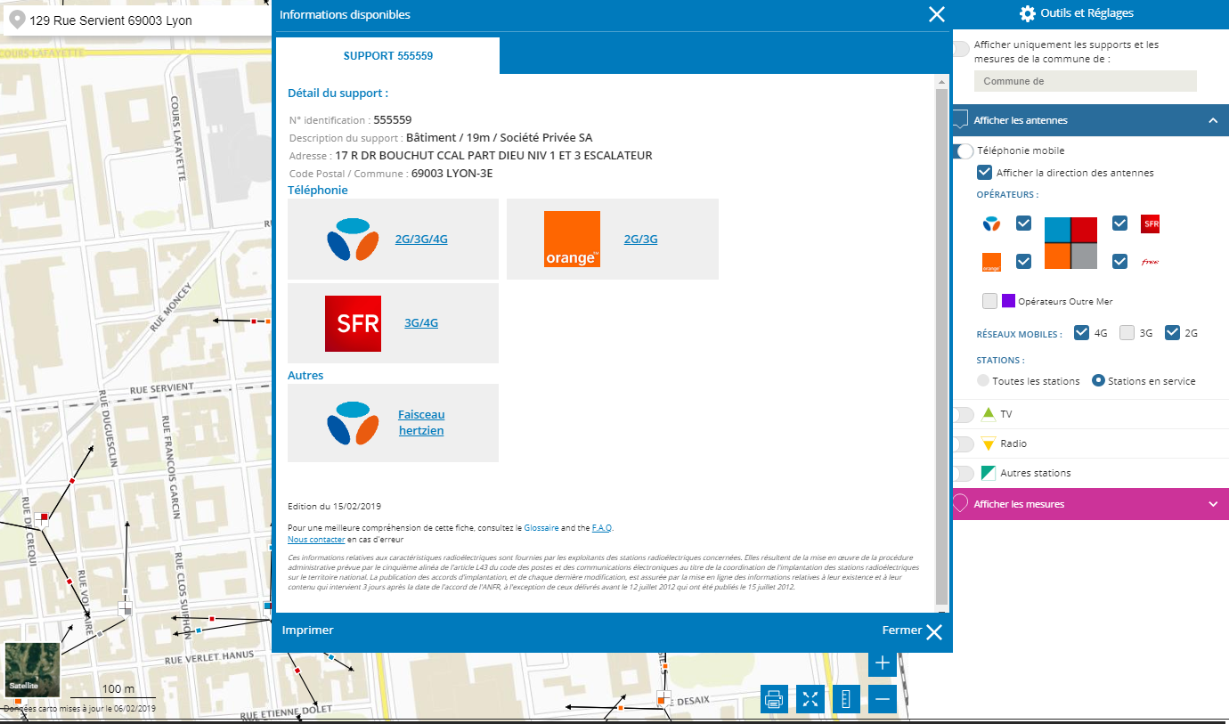 amplificateur 4G Bouygues trouver la bande de fréquences